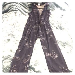 Long pant flare jumpsuit